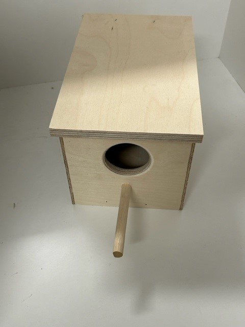 Plywood Budgie Breeding Nesting Box - Click Image to Close